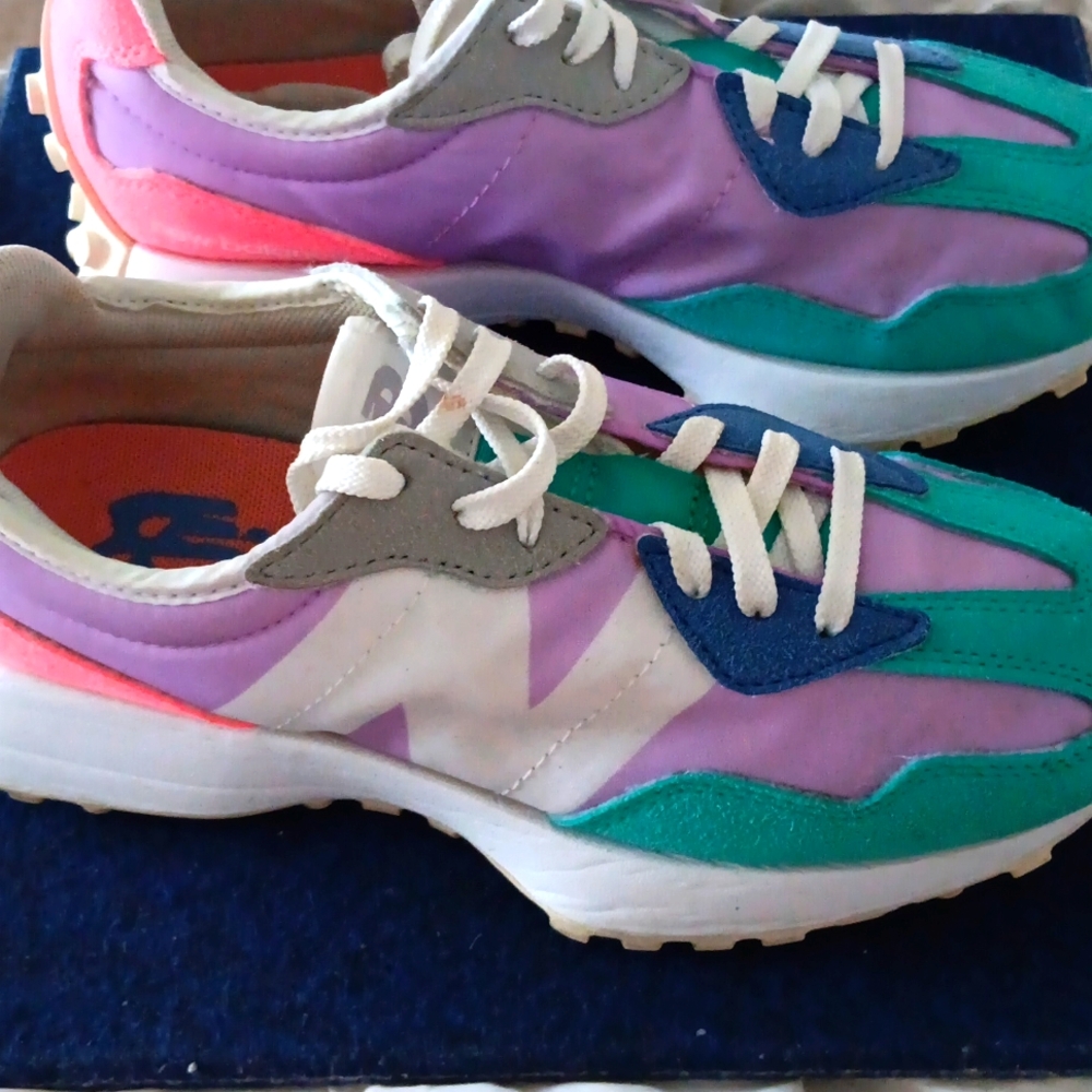New Balance  Sneakers - Pink, Green, and Blue - Picture 2 of 7